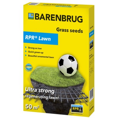 Професионална тревна смес Barenbrug RPR Lawn 1 kg – Самовъзстановяваща се морава до 50 m²