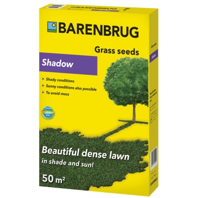 Професионална тревна смес за сянка Barenbrug Shadow 1 кг – Гъста морава за сенчести места до 50 м²