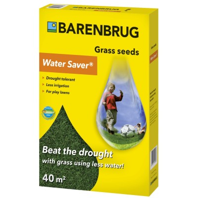 Сухоустойчива тревна смес Barenbrug Water Saver 1 кг – Пести вода и създава плътна зелена морава до 40 м²